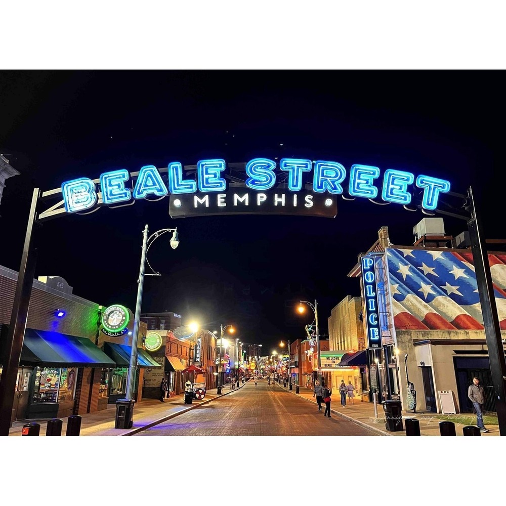 Memphis TN‎ Beale Street Sign - Wall Art, Home Decor, Bar Photography Size 11x14